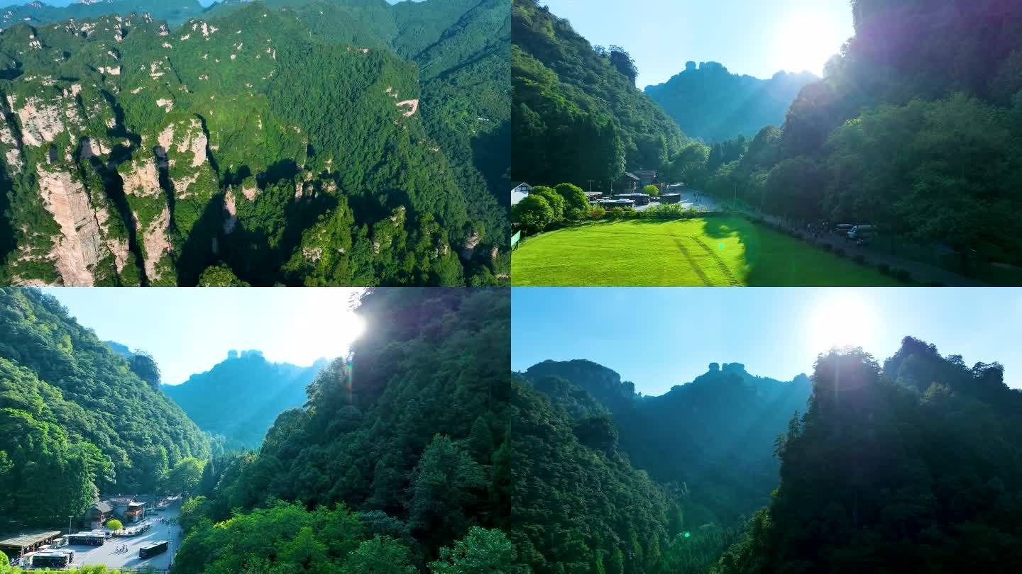 4K航拍张家界武陵源风景区群山10