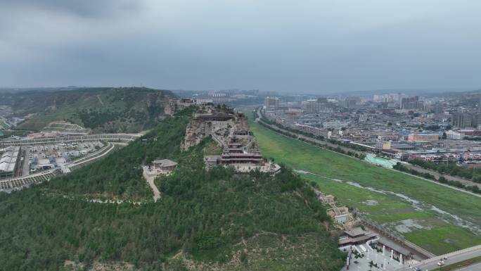 神木市二郎山风景区航拍神木宣传片素材片头