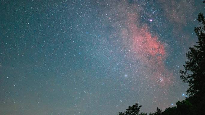 银河星空空镜头延时摄影