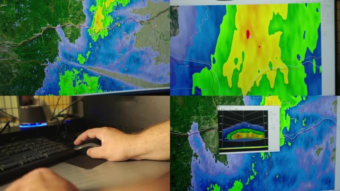 查尔斯顿学院教授研究雨滴测量设备仪的数据
