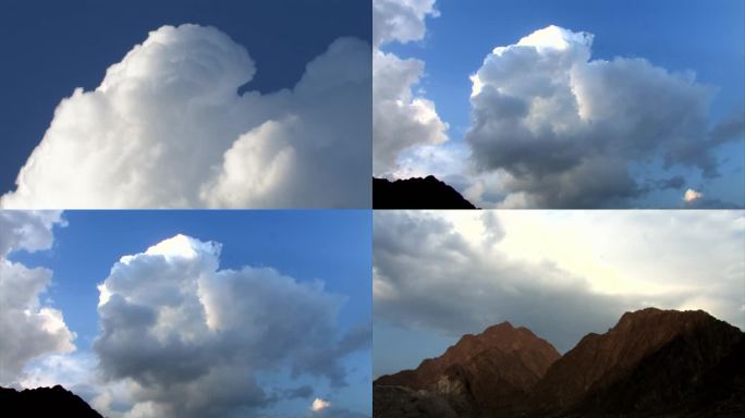 阿联酋阿布扎比天空云层蓝天白云