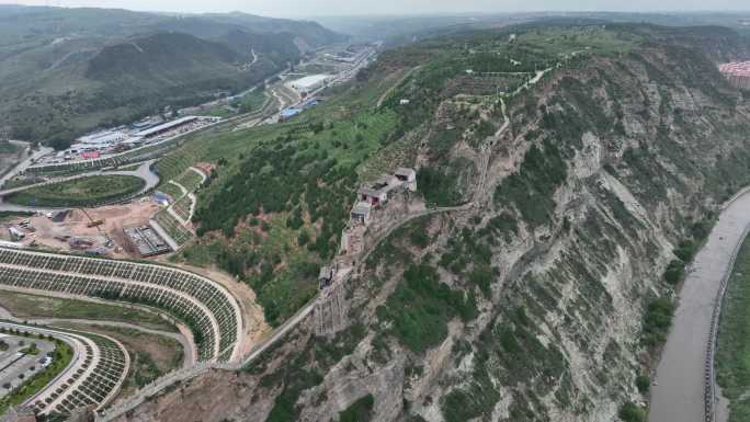 神木市二郎山风景区航拍神木宣传片素材片头