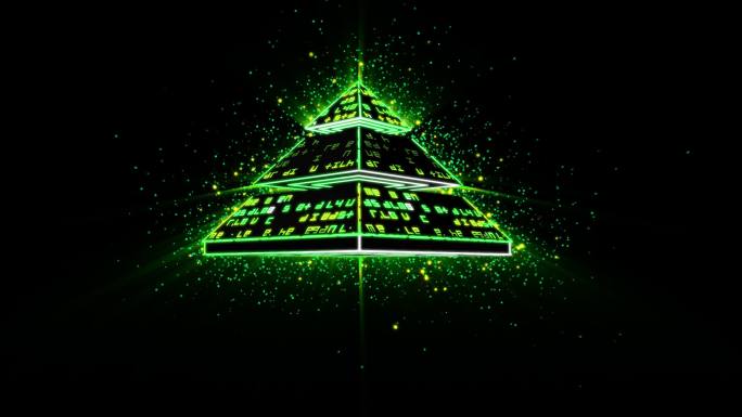 金字塔-绿色