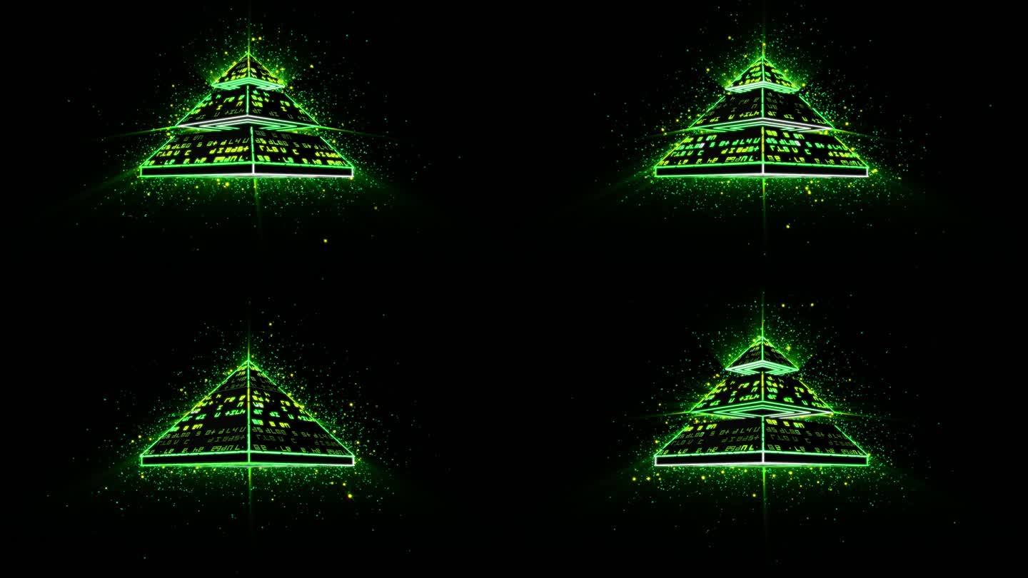 金字塔-绿色