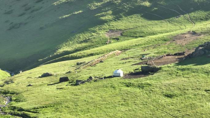 草原 山 4k 50p 御3 夏季 航拍