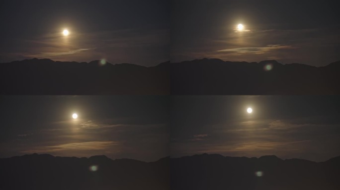 【原创】实拍月亮上升过程圆月赏月4K延时