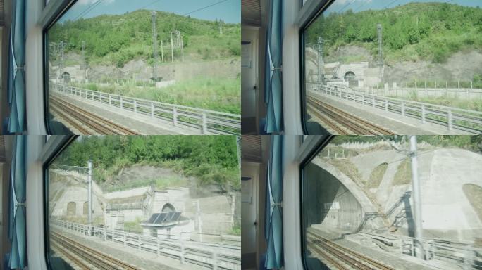 【4K60帧升格】 动车进隧道