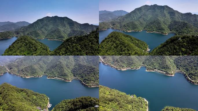 航拍浙江千岛湖风景