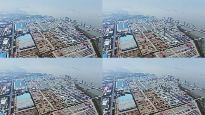 中国长江沿岸常熟威特隆仓储兴华港区码头