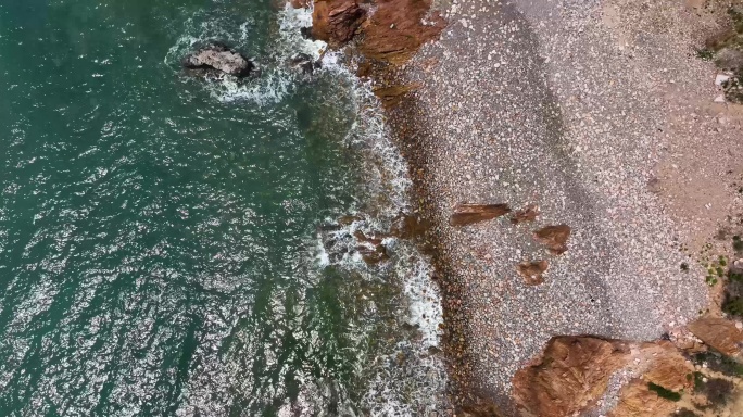 青岛大海海浪礁石