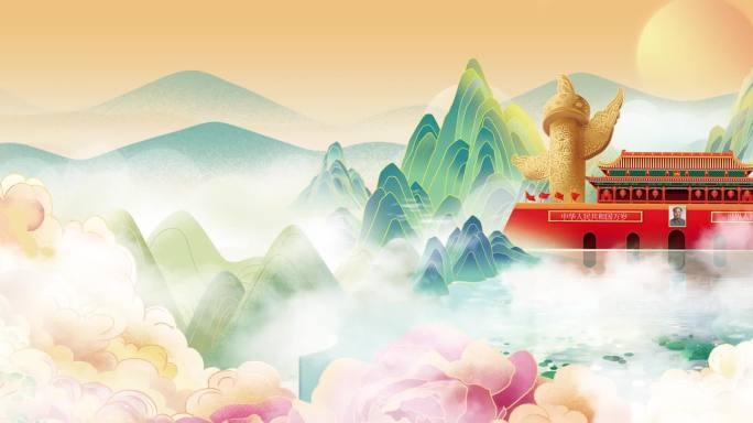 《中国话》朗诵背景视频配乐成品（宽屏）