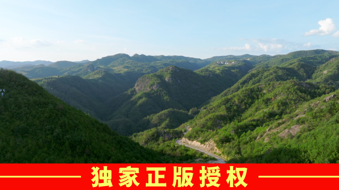 4k航拍天台山大山深处