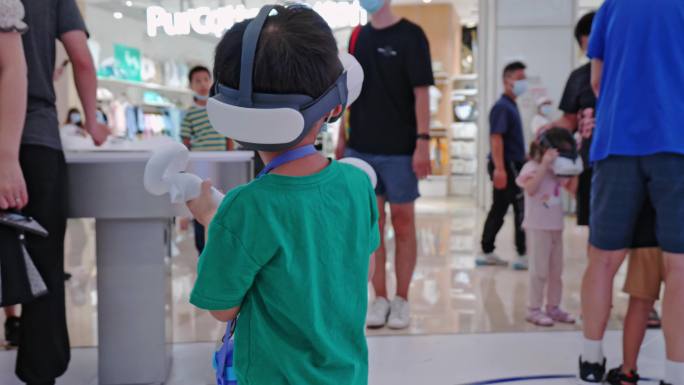 儿童VR游戏虚拟现实VR互动体验未来科技
