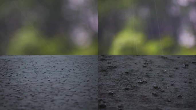 水滴 雨丝 雨水 路面 公路 秋雨 暴雨