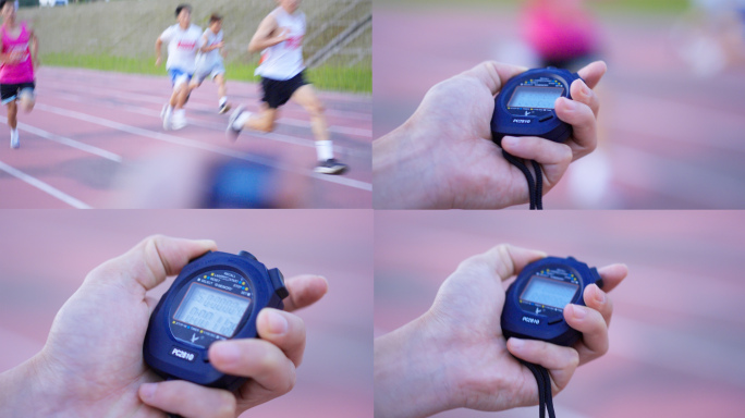 跑步田径秒表百米赛道训练裁判表赛道电子表