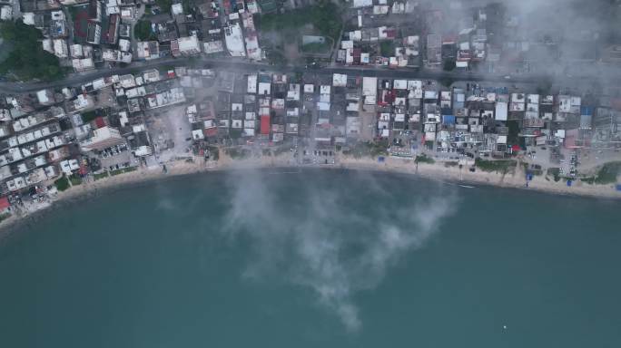 4K 广东惠州航拍 双月湾云海海景 御三