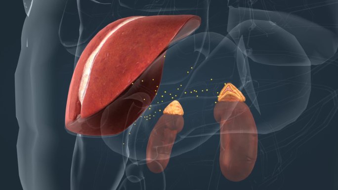 肝脏 肾脏 分泌 解毒 人体 器官 动画