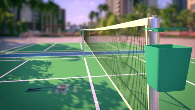 三维动画 网球球场 网球场