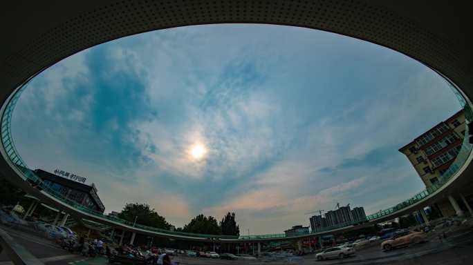 晋城 城市 风光 延时 摄影 8k 天桥