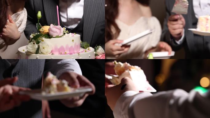 切蛋糕 吹蜡烛 生日 商务 节日 婚礼