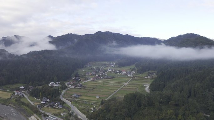 乡村田野航拍