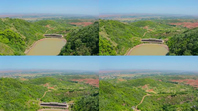 航拍洛阳伊川鹤鸣峡