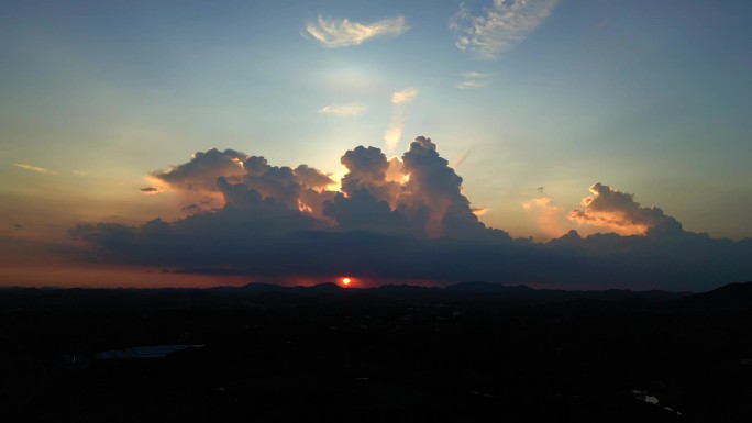 日落日出夕阳傍晚晚霞