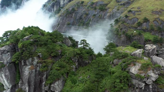 江西武功山云海风光4K航拍