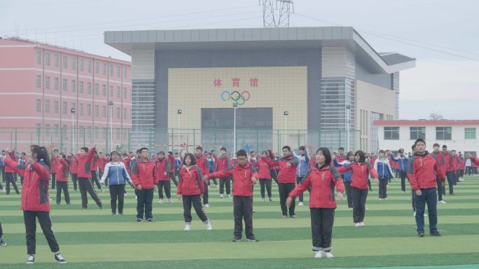 学生早操全民健身运动锻炼体育强国素质教育