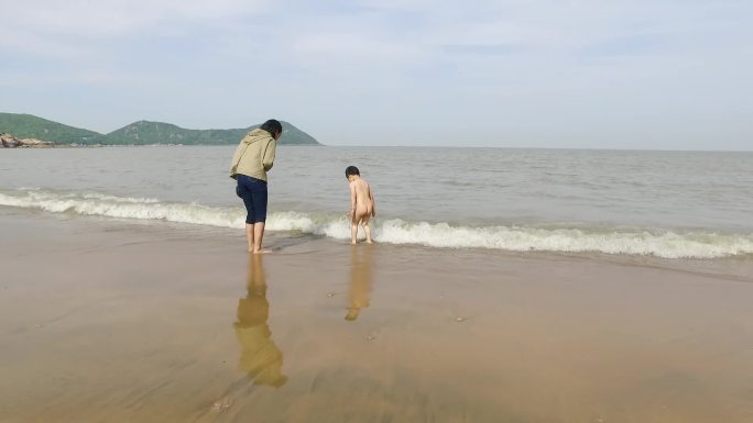 普陀山海边沙滩