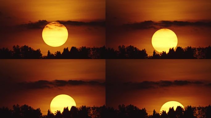 日出、日落特写