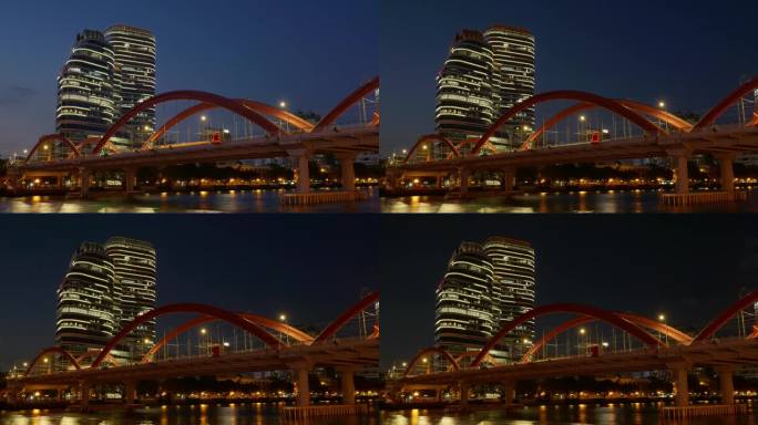 广州 海珠桥 东山口夜景