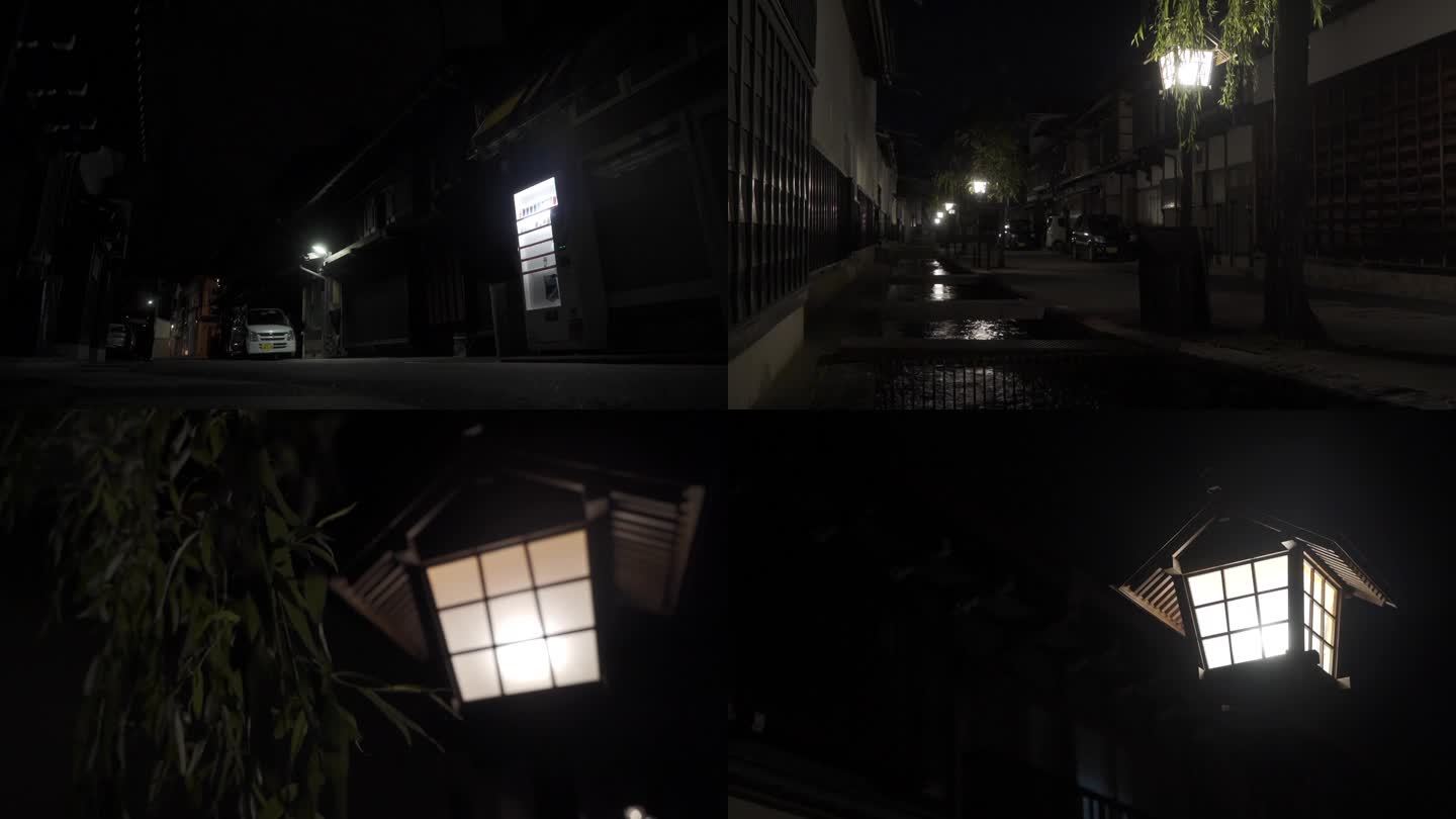 日式复古街道街灯