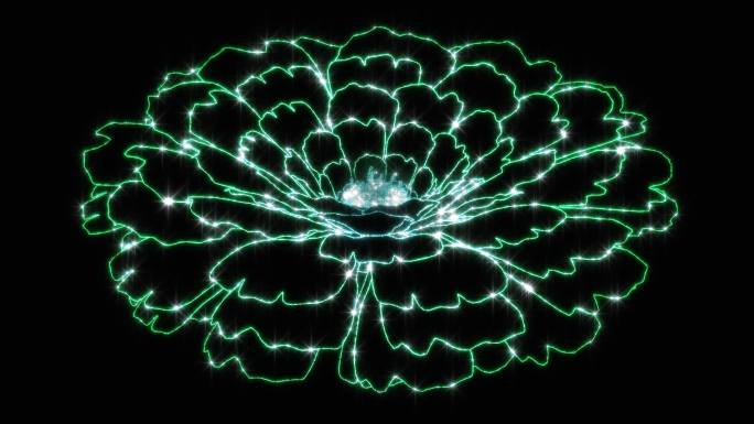 【原创透明通道素材】LED循环花朵【8】