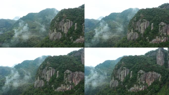 台州天台九遮山风景区仙境云海风光 航拍