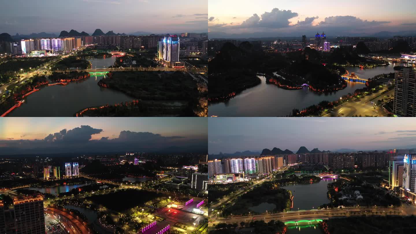 桂林临桂夜景