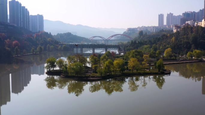 盘州东湖晨景