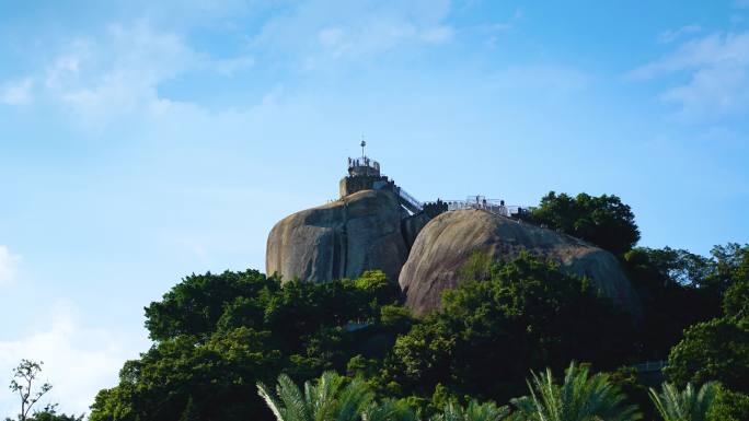 厦门风光片旅游景点日光岩延时摄影