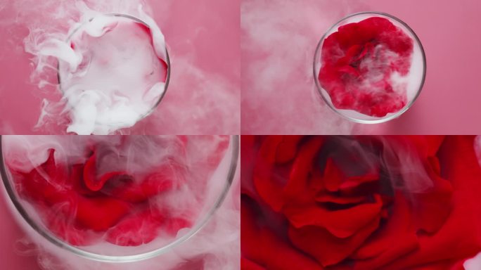 玫瑰烟雾美妆广告素材