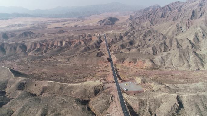 中卫66号公路航拍大景