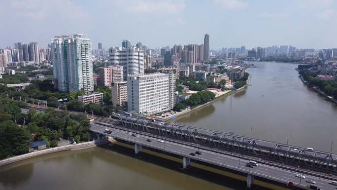 广州珠江大桥 坦尾 中山八路 荔湾