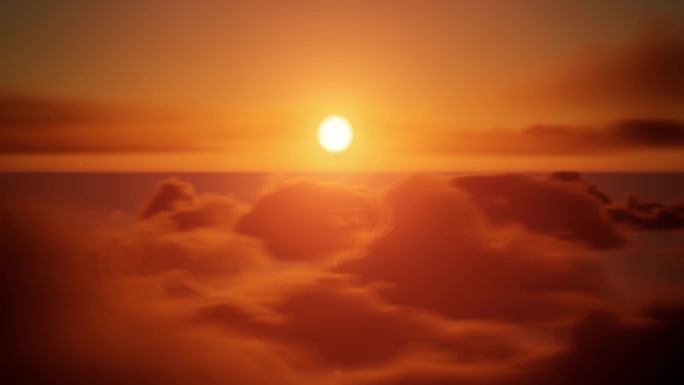 4K航拍日出云海云上日出太阳升起