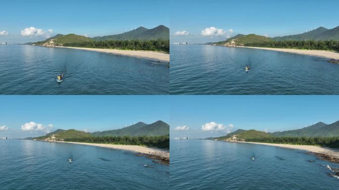 4K 广东惠州航拍 双月湾海景 御三