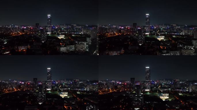 南山区汉京大厦夜景航拍