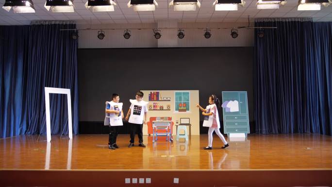 小学生表演小学课本剧六一表演儿童舞台剧