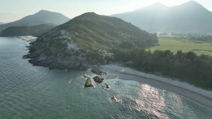 4K 广东惠州航拍 双月湾海景 御三