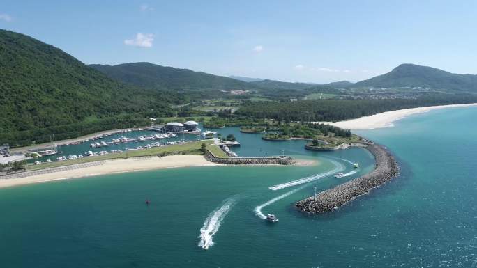 海南 万宁石梅湾 游艇  风景