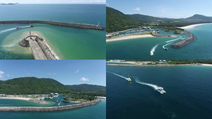 海南 万宁石梅湾 游艇  风景