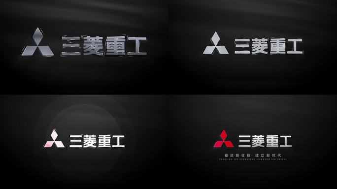 简洁线条演绎LOGO 片头 黑底