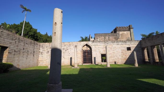 泉州清净寺建筑内部细节特写实拍伊斯兰教